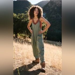Free People Hot Shot Onesie - Color: Pale Green - Size: S